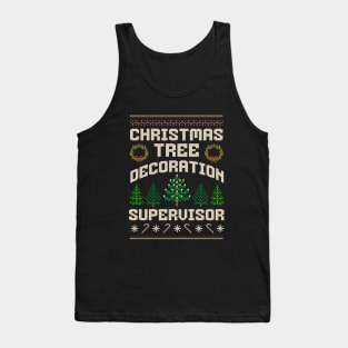 Christmas Tree Decoration Supervisor Tank Top